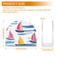 thumbnail image 4 of Yayeee Napkin Holder for Table Kitchen Paper Tissue Organization, Pink Hand Drawn Sailboats, 4 of 8