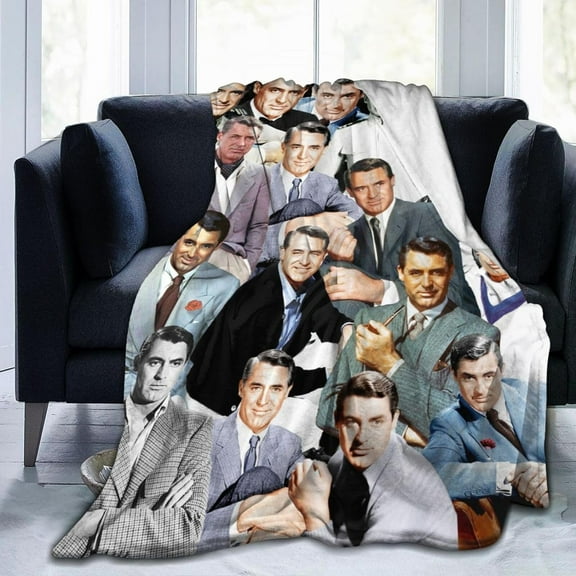 Blanket Cary Grant Ultra-Soft Micro Fleece Wollen Blankets Throw Blankets Carpet Gift for Home Decoration,Decor Sofa,Office,Dormitory Bed car Camp Couch All Seasons