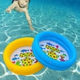 Flmtop Inflatable Pool Thicken Blow Up PVC Round Swimming Pool for Kids Baby Toddler