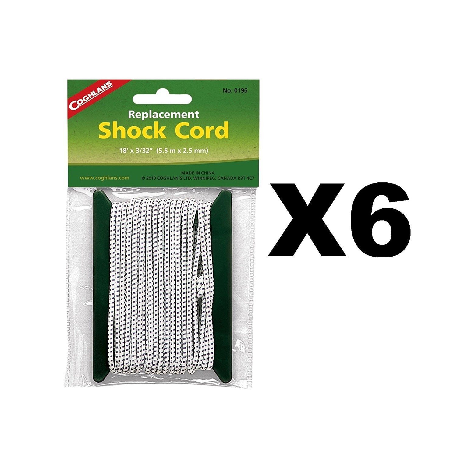 Coghlan'S Replacement Shock Cord 18 Ft. X 3/32 In., Contains 18' (5.5