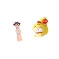 thumbnail image 6 of 2 Pieces Traditional Chinese Girl Statue Cartoon Snake Resin Doll Folk Ethnic Style Tabletop Bedroom Ornament, 6 of 8
