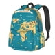 thumbnail image 1 of Disketp World Map With Landmarks Mochila Escolar de Gran Capacidad y Peso Ligero, Mochila de Viaje Ideal para Escuela, Trabajo y Uso Diario, Cómoda y con Estilo, 1 of 8