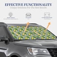 thumbnail image 3 of Kdxio Corn On The Leaves Print 2-Piece Sun Shade Front Windshield - Foldable Car Front Window Sunshades for Most Sedans SUV Truck, 3 of 6