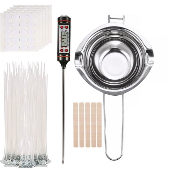 Candle Making Supplies Kit DIY Aromatherapy Thermometer Wick Making Tools