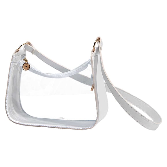 Clear Transparent Messenger Bag for Everyday Commute and Fashionable Crossbody Organization Tote with Easy Storage