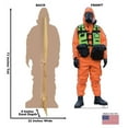 thumbnail image 2 of Lifesize Hazmat Guy - Orange Suit Cardboard Cutout Standup, 2 of 3