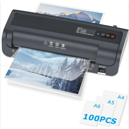 A4 Laminator, 9.33" Thermal Laminator, Jam-Free, 100 Laminating Sheets