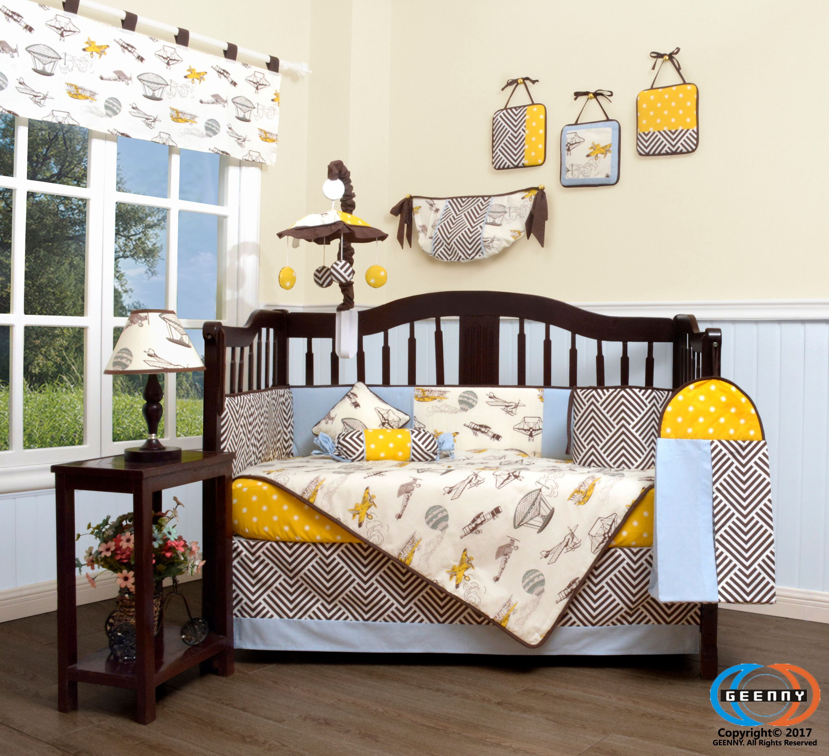 airplane nursery bedding