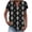 Black-06, variant on Women's Abstract Stripe Button Down Shirt Casual Trendy Short Sleeve Daily Going Out Blouse