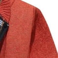 thumbnail image 4 of Outerwear Clearance Men'S Jacket Classic Solid Color Knitted Sweater Cardigan Sweater Slim Jacket Red L, 4 of 5
