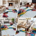 thumbnail image 6 of 8x10 Washable Area Rug, Colorful Cow Non-Slip Extra Large Rectangle Rug for Living Room Bedroom, Rustic Animal Indoor Floor Mat for Home Decor, 6 of 9