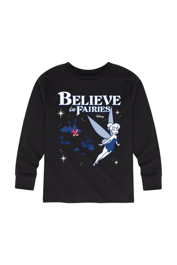 - Peter Pan - Tinkerbell - Believe in Fairies - Toddler And Youth Long Sleeve Graphic T-Shirt