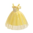 thumbnail image 2 of Girls Princess Costume Kids Off Shoulder Halloween Birthday Party Dress Up Clothes, 2 of 7