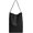 Black, variant on Womens Trendy PU Leather Tote Bag Large Bucket Shoulder Purse Casual Work Handbag Hook-Loop Closure Satchel 2pcs