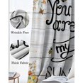 thumbnail image 3 of Sunflowers Kitchen Curtains Farmhosue You Are My Sunshine Wooden Grain Cafe Short Curtains for Bathroom Blackout Window Curtain Grommet Small Window Treatment Drapes for Bedroom Living Room 52"x45"x2, 3 of 9
