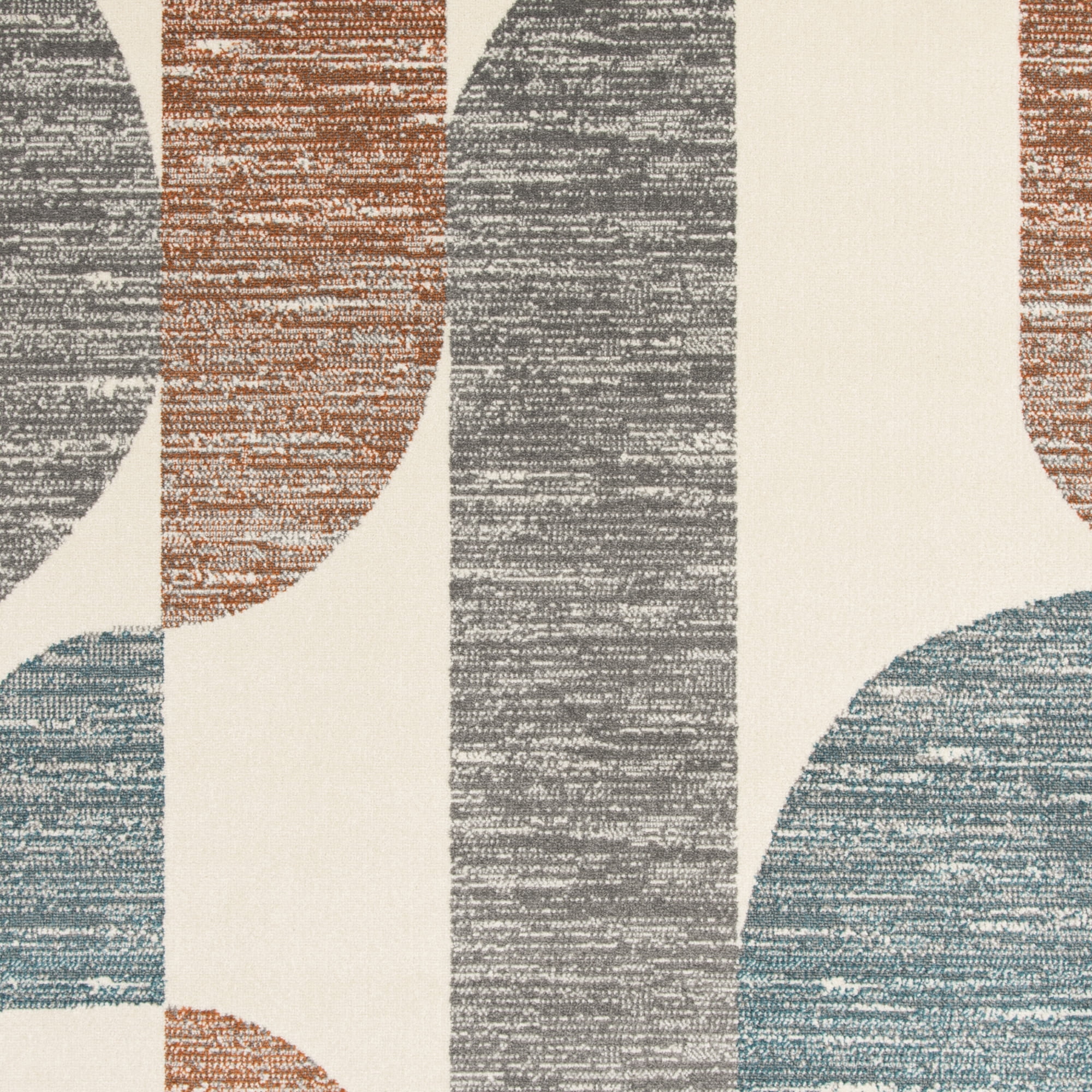 Loomaknoti Tecopa Trayza 2' x 7' Ivory Geometric Outdoor Runner Rug