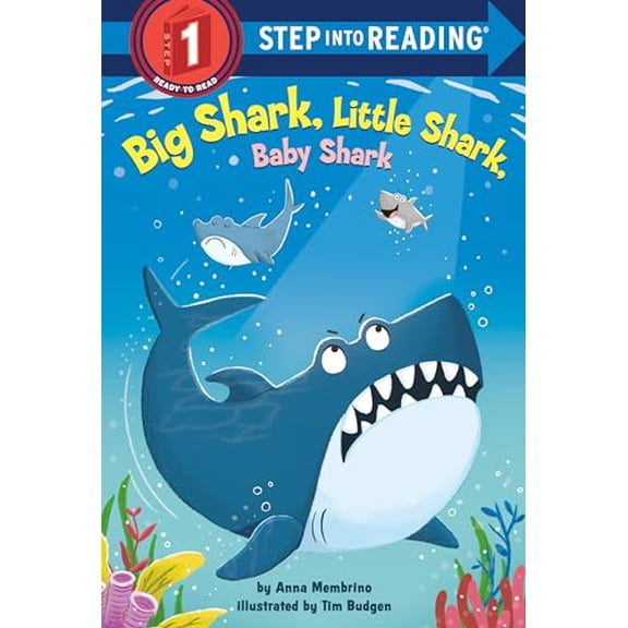 Pre-Owned Big Shark, Little Shark, Baby Shark (Step into Reading) Hardcover