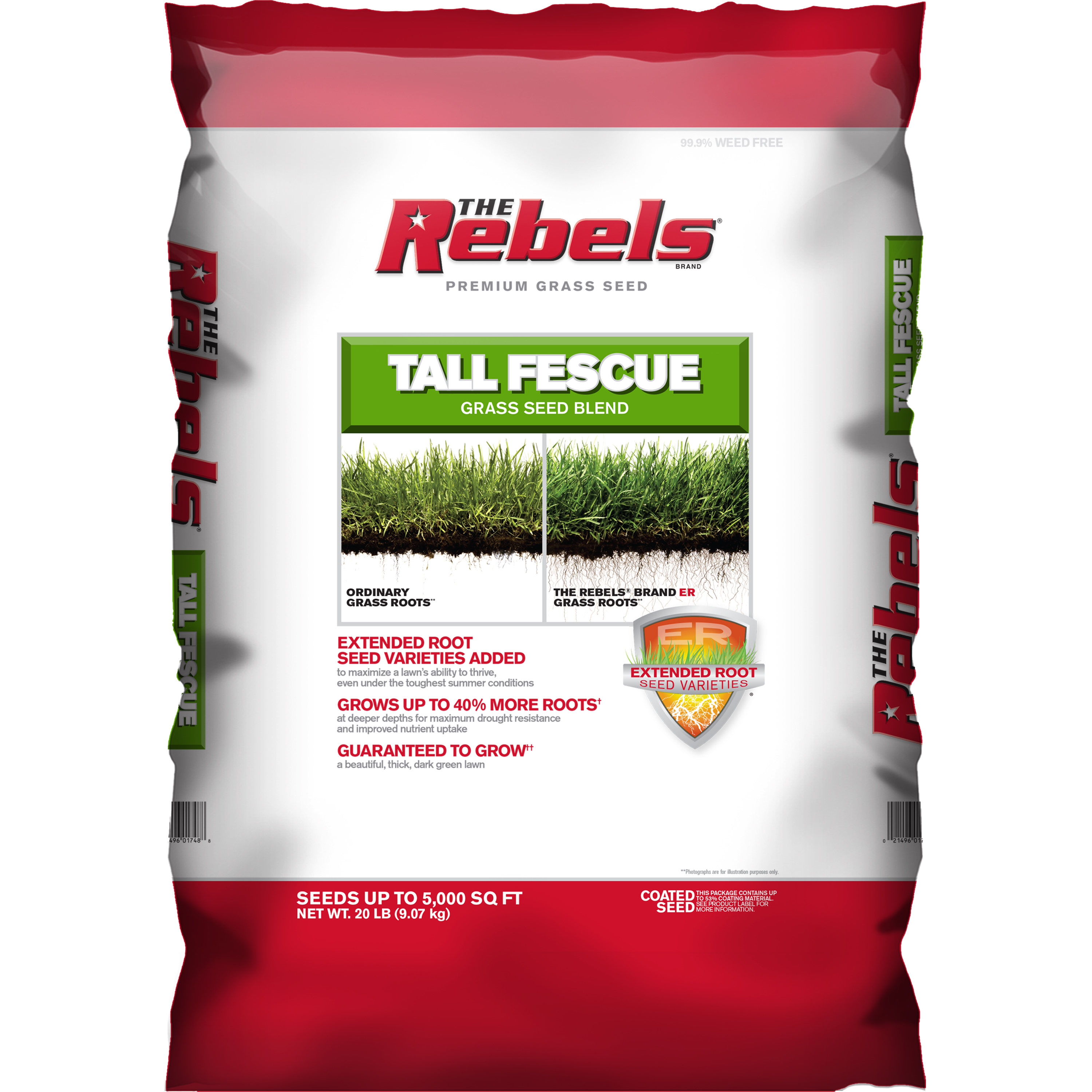 The Rebels Tall Fescue Grass Seed, 20 lbs