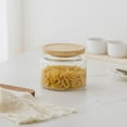 thumbnail image 2 of Mainstays Glass Kitchen Food Storage  Jar 1.5L Glass jar with bamboo lid, 2 of 5