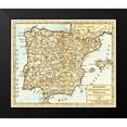 thumbnail image 2 of Robert 13x12 Black Modern Framed Museum Art Print Titled - Spain Portugal - Robert 1748, 2 of 5