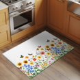 thumbnail image 2 of Retro Floral Front Door Rugs 2x3 ft Sunflower Daisy Wildflowers Country Rustic Plant Small Rug for Entryway Non Slip Washable Bathroom Door Mat Absorbent Floor Mat for Indoor Entrance, 2 of 9