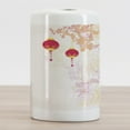 thumbnail image 2 of Lantern Ceramic Toothbrush Holder, Abstract Image Depicting Chinese New Year Old Paper Celebration Lively Colors, Decorative Versatile Countertop for Bathroom, 4.5" X 2.7", Pink Pale Pink, 2 of 4