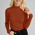 thumbnail image 5 of WRKEKC Mock Neck Sweaters for Women Trendy Long Sleeve Knitted Pullover Sweater Top for Women Fall Winter Casual Daily Fashion Outfits, 5 of 8