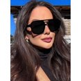 thumbnail image 5 of Fashionable Exquisite Polygonal Geometric Small Frame Glasses for Women, Elegant Style, Ideal for Daily Wear, Outdoor, Travel, Summer Beach Vacation & Business Casual Outfits, Perfect as Gifts, 5 of 9