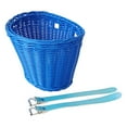 thumbnail image 3 of QualitChoice Kids Bike Basket Front Decoration Front Bike Basket for Girls Riding Cam Blue, 3 of 6