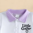 thumbnail image 4 of Xyant Toddler Girl Sports Outfit Short Sleeve Lapel Tops Tennis Mini A Line Skirt Little Girl Casual Cute 2 Pcs Clothes Set (Purple,2-3 Years), 4 of 7