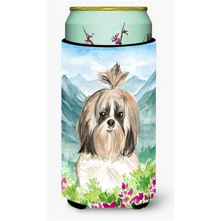 

Mountain Flowers Shih Tzu Tall Boy Beverage Insulator Hugger