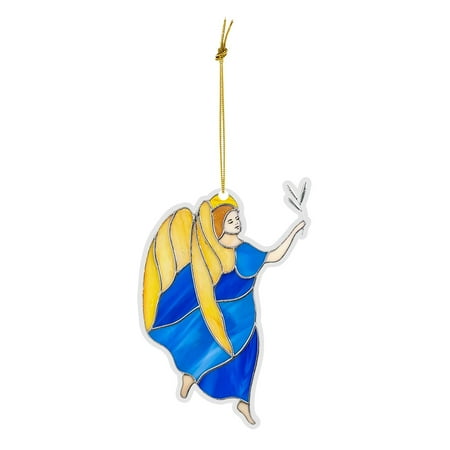 

Heiheiup Guardians Angel Ornament Yellow Green Double Sided Acrylic Ornament Hanging Chandelier