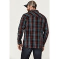 thumbnail image 4 of Moonshine Spirit Men's Fire Starter  Plaid Long Sleeve Snap Western Shirt - MSSU22W19 Medium, 4 of 4