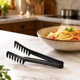 thumbnail image 3 of Pasta Tong, Stainless Steel Comb Style Spaghetti Server, Multi-Color Kitchen Tongs for Salad and Noodle, Food Grade Pasta Fork Clamp, Durable B888_Silver, 3 of 5