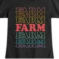 thumbnail image 3 of Case IH - Spin Rainbow Stacked Farm - Youth Girl Short Sleeve T-Shirt, 3 of 5