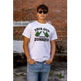 thumbnail image 4 of This Guy Loves Zombie Dead Hands Men's Big & Tall Crewneck Graphic Tee Brisco Brands 4X, 4 of 5