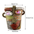 thumbnail image 2 of Abstract Rainbow Head Shaped Planter Unique Plant Pot Colorful Funny Room Decor Aesthetic Planter, 2 of 8