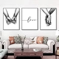 thumbnail image 1 of Simple Fashion blanco y negro boceto arte línea dibujo decoración para el hogar, sala de estar, dormitorio, oficina (juego de 3 sin marco, 16.0 x 20.0 in), 1 of 5