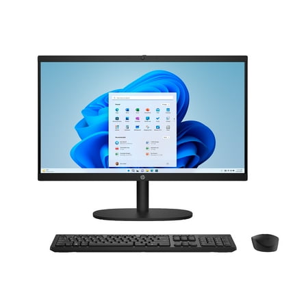 HP All-in-One Desktop w/ 22" Monitor, Pentium J5040, 8GB, 128GB SSD, Black, 22-dg0013w