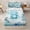 Ocean B, variant on Manfei Watercolor Underwater Letter A Axolotl Sea Turtle Zipper Twin Comforter Sets with Fitted Sheet and 2 Pillowcases, Nautical Alphabet Print Zipper Bedding Set, Stars Reversible, 4 Pieces