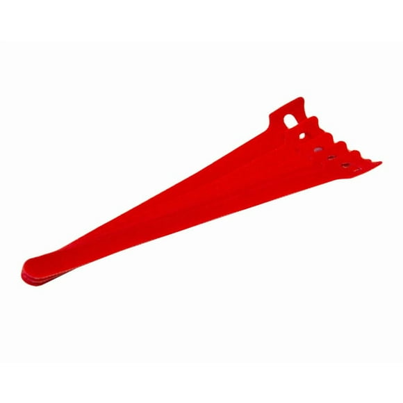 NavePoint 8 Inch Hook and Loop Reusable Strap Cable Cord Wire Ties 50 Pack Red