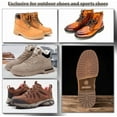 thumbnail image 5 of 2 Pairs 2 Styles Shoe Sole Replacement Rubber Half Sole and Heels Non-Slip Heel Pads Shoe Bottom Protector Shoe Repair Replacement for Leather Shoes Sports Shoes Boots, 5 of 5