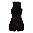 thumbnail image 5 of MAIHAN Women's 2 Piece Knitted Lounge Set Crop Top Shorts Set Sleeveless V Neck Tank Top Loose Ribbed Casual Shorts Set Summer Tops for Women 2026 Casual Outfits for Women, 5 of 5