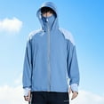 thumbnail image 2 of Xzbqbs Mens Fishing Jacket UPF 50+ Sun Protection Breathable Hooded Coat Ice Silk Hiking Outdoor Jackets for Men with Face Mask, 2 of 6