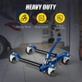 thumbnail image 3 of TUFFIOM Car Wheel Dolly Jack Set of 2, Mechanical 1500-lbs Car Skates, 12'' Wheel Vehicle Positioning Jack, Heavy Duty Rollers with Ratcheting Foot Pedal for Tire Auto Repair Moving, Red/ Blue, 3 of 8