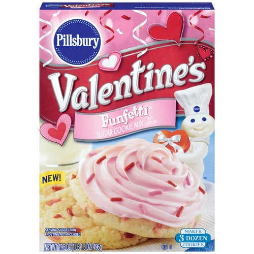 Pillsbury Valentine's Funfetti Sugar Cookie Mix, 17.5 Oz ...