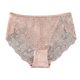 thumbnail image 1 of Gibobby Ropa interior hipster para mujer Ropa interior calada Sexy encaje para mujer, cintura trasera encaje, cintura media alta, hueco, transpirable, cinturón ensanchado, bragas（Rosa， XL), 1 of 3