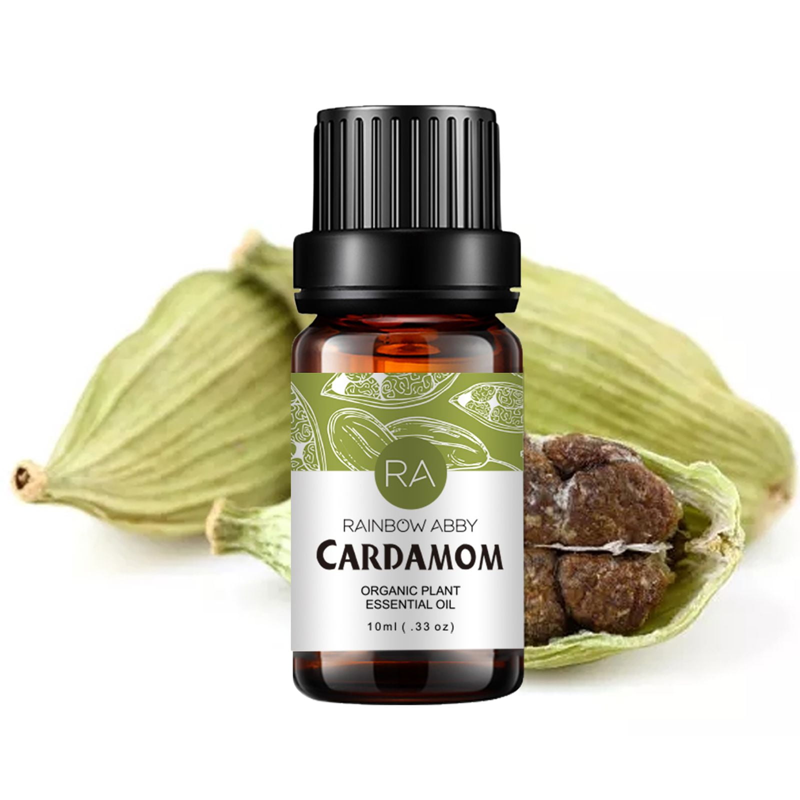 Cardamom Essential Oil 100% Pure Organic Therapeutic Grade Cardamom Oil for  Diffuser, Sleep, Perfume, Massage, Skin Care, Aromatherapy, Bath - 10ML -  