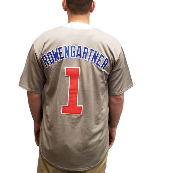 Henry Rowengartner #1 Deluxe Embroidered Baseball Jersey  - Mens Large