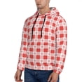 thumbnail image 2 of Hoodies for Men - Checkered Christmas With Snowflakes Long Sleeve Comfrt Men'S Fashion Hoodies & Sweatshirts, Sweatshirts for Men Hoodies Pullover Clothing Clothes with Pouch, 2 of 7